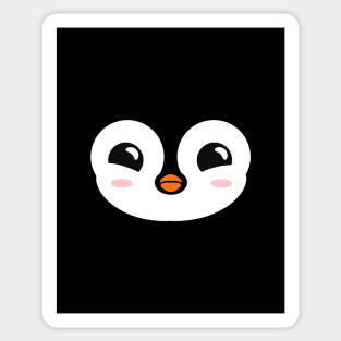 Cute Penguin (transparent head) Sticker